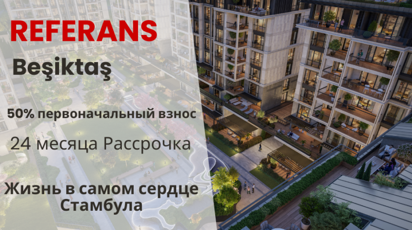 Цены на недвижимость в Referans Beşiktaş